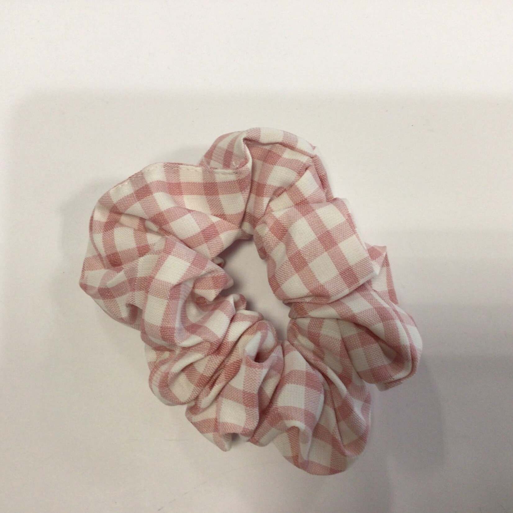 Just East Pink & White Cotton Scrunchie