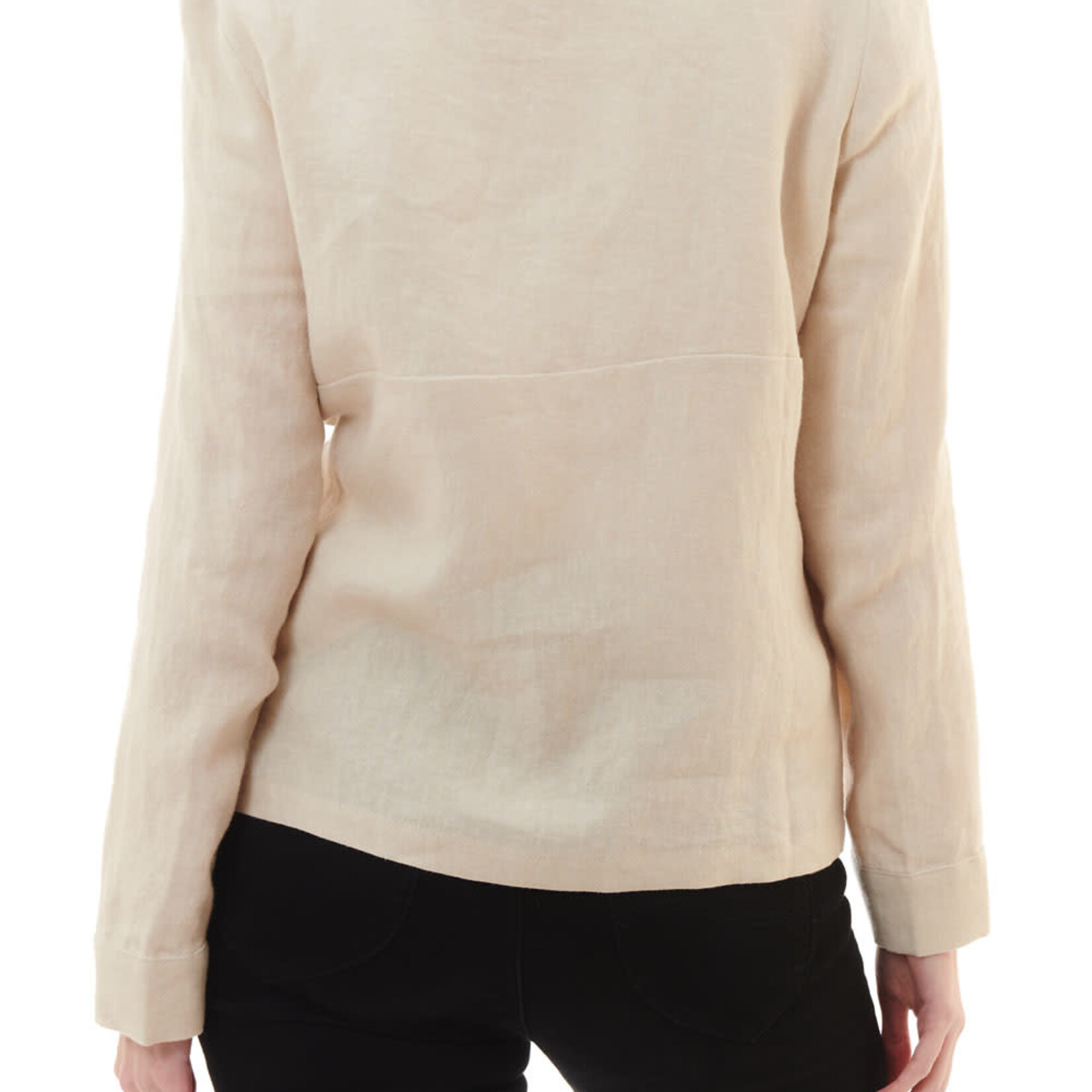 Givoni Natural Linen Long Sleeve Button Jacket