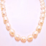 Silk Road Peach Fresh Water Pearl 60cm Necklace