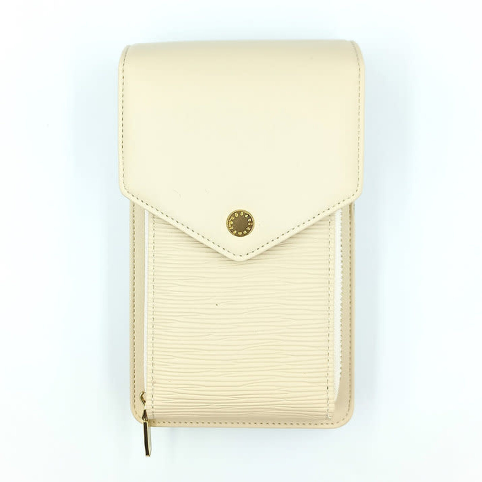 Silk Road Cream Pouch Compartment Card & Phone Bag