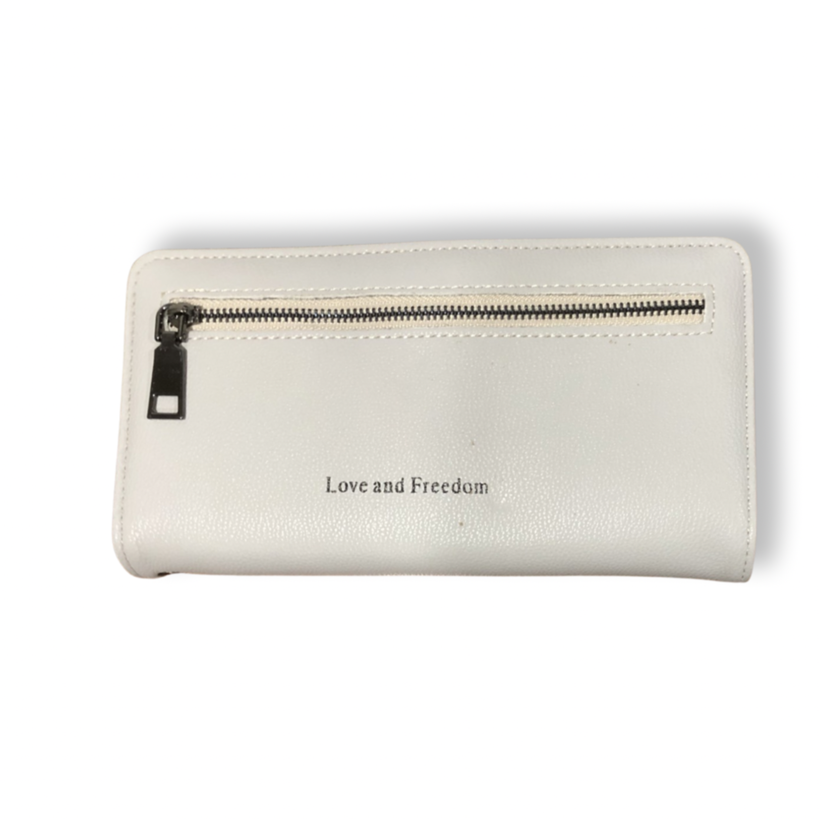 Silk Road Grey Soft PU Love & Freedom Wallets