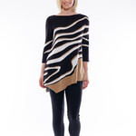 Cafe Latte Black & Gold Zebra Dia Knit Jumper