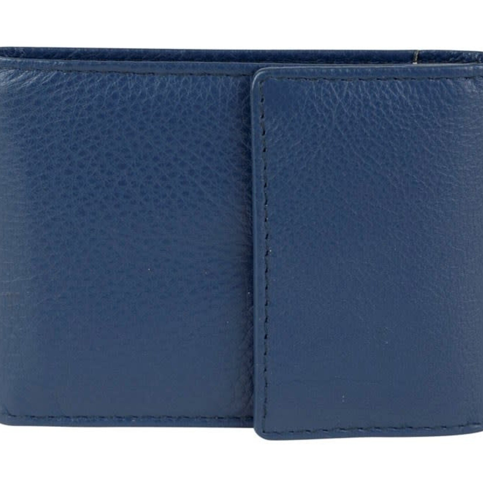 Franco Bonini Blue Leather Card/Notes Holder Wallet
