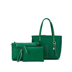 Black Caviar Green Tara 3 Piece Handbag Set