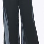 Joshua James Black Chiffon Overlay Pants