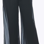 Joshua James Midnight Navy Chiffon Overlay Pants