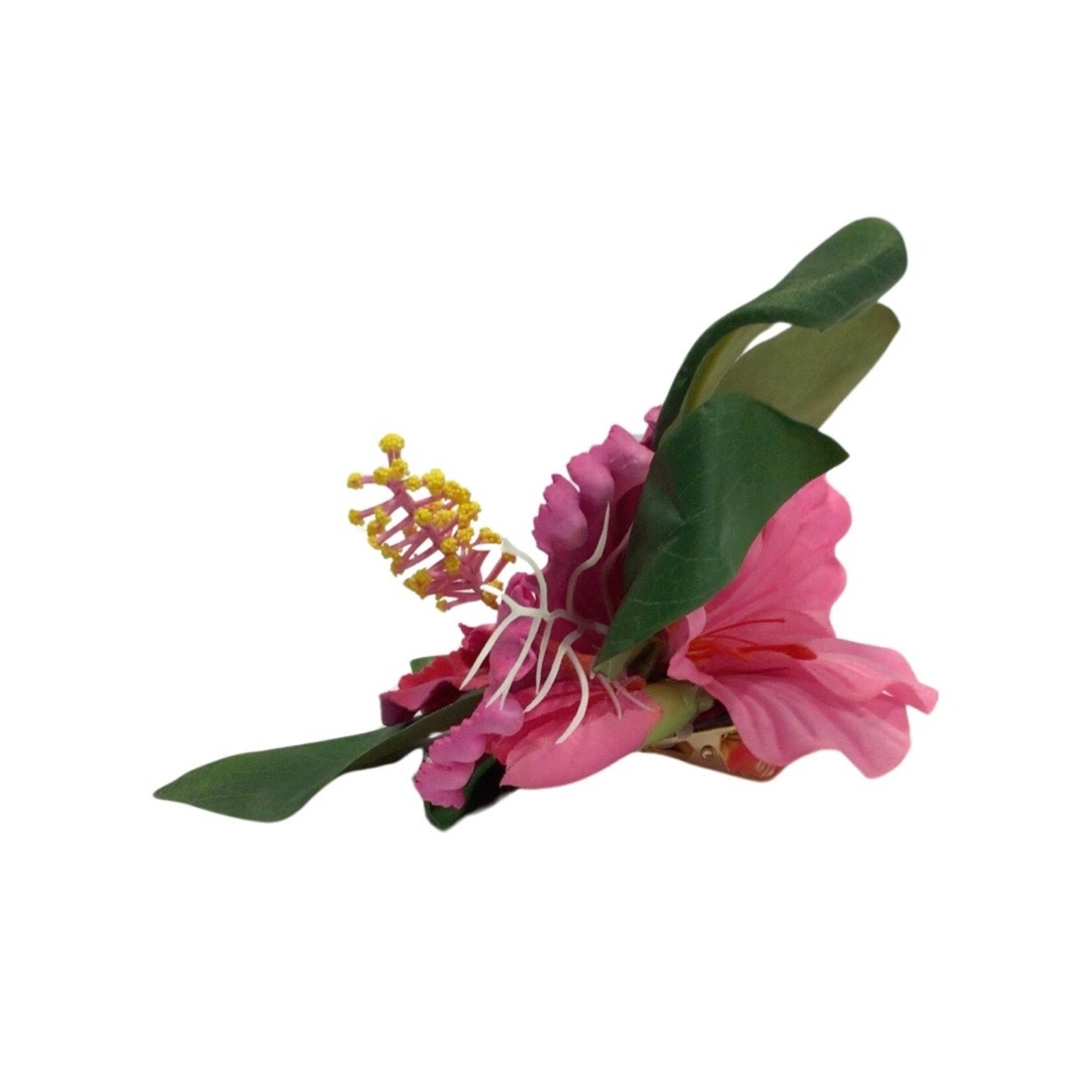 OPO Pink Hibiscus Silk Flower Hair Clip