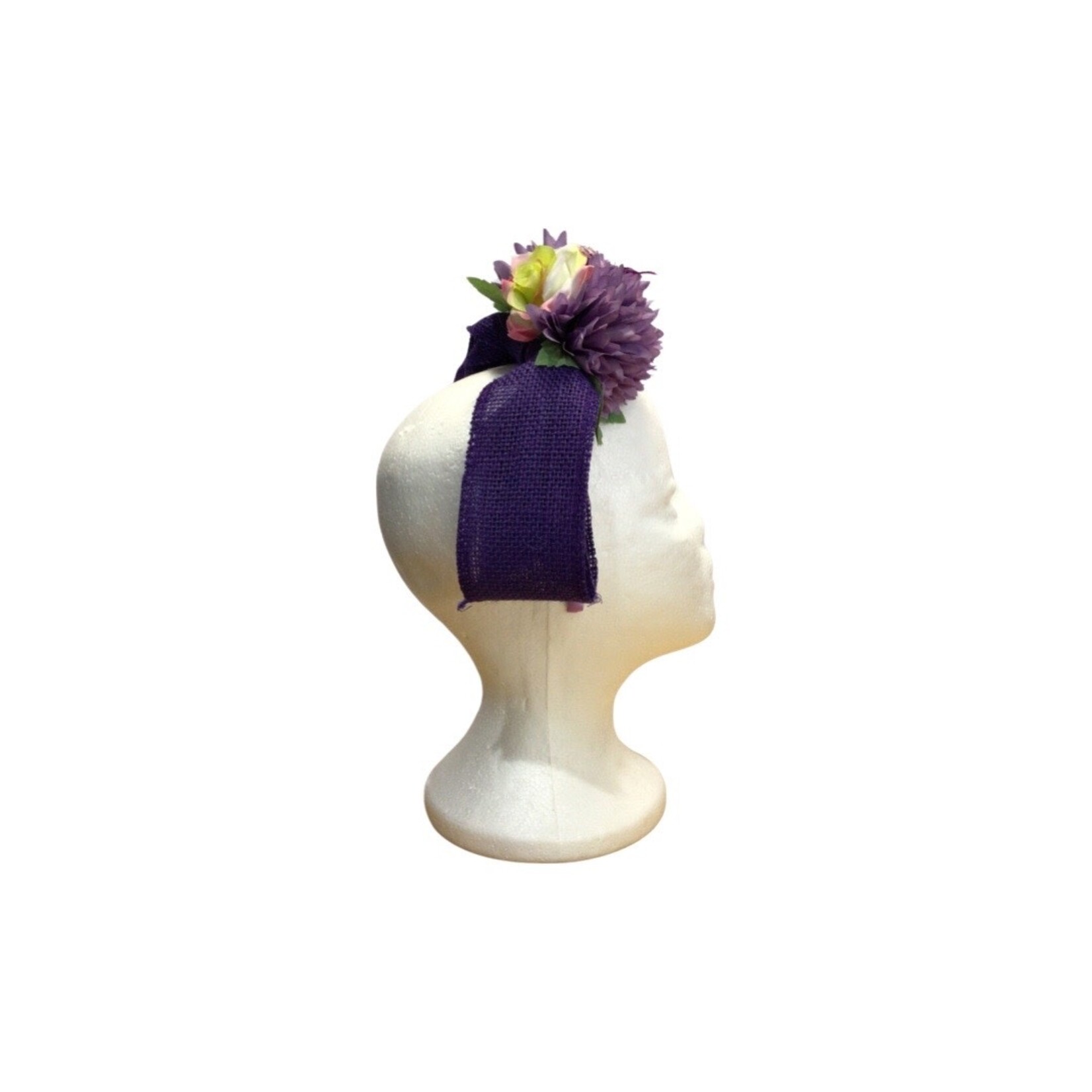 OPO Purple Butterfly Bow Headband Facsinator