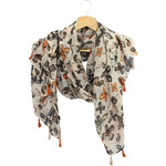 La Vida Cream w/Orange Butterflies Katie Sarong/Scarves