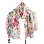 La Vida Summer Pink Floral Sarong Scarf