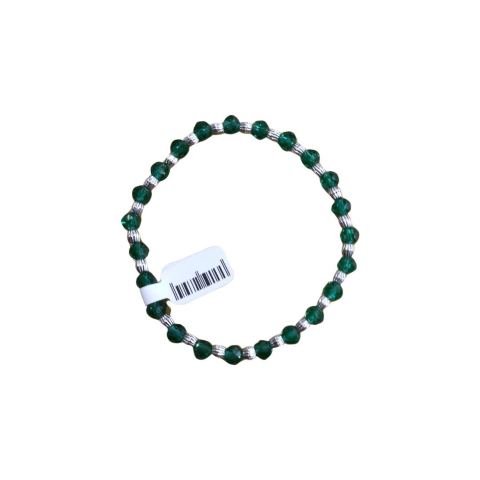 OPO Green Beaded Elastic Bracelet