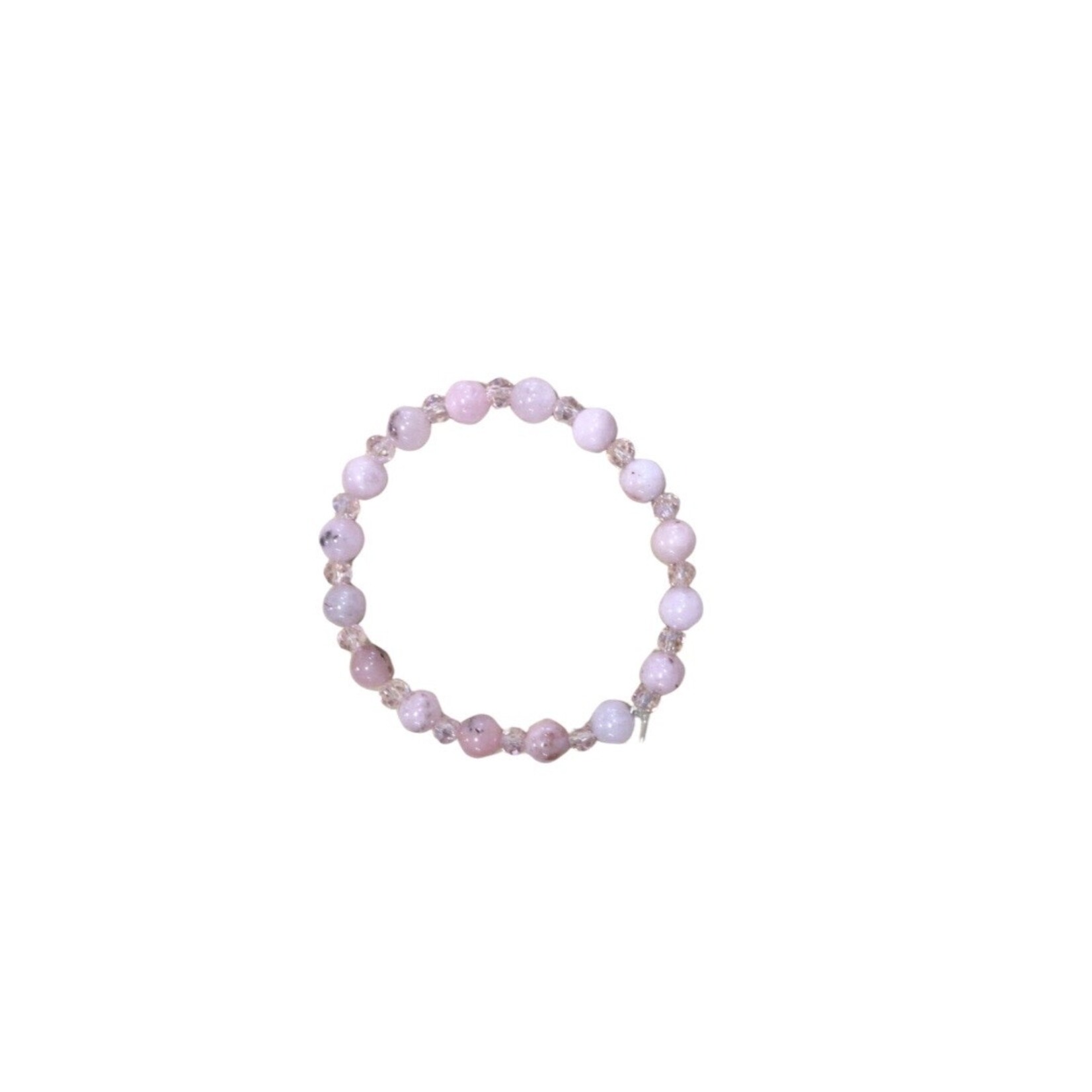 OPO Rose Quartz & Pink Bead Bracelet