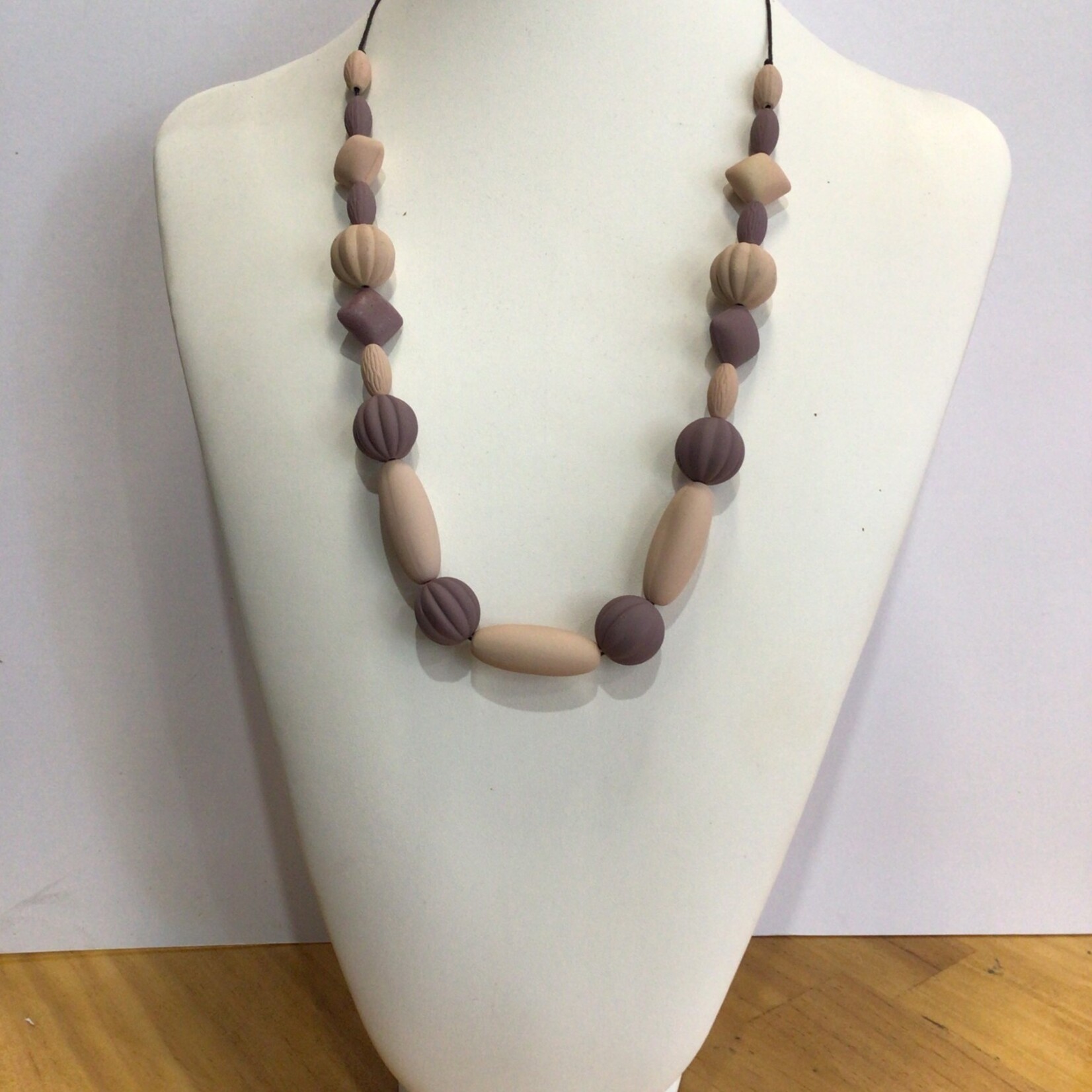 OPO Purple Mauve Bead Necklace