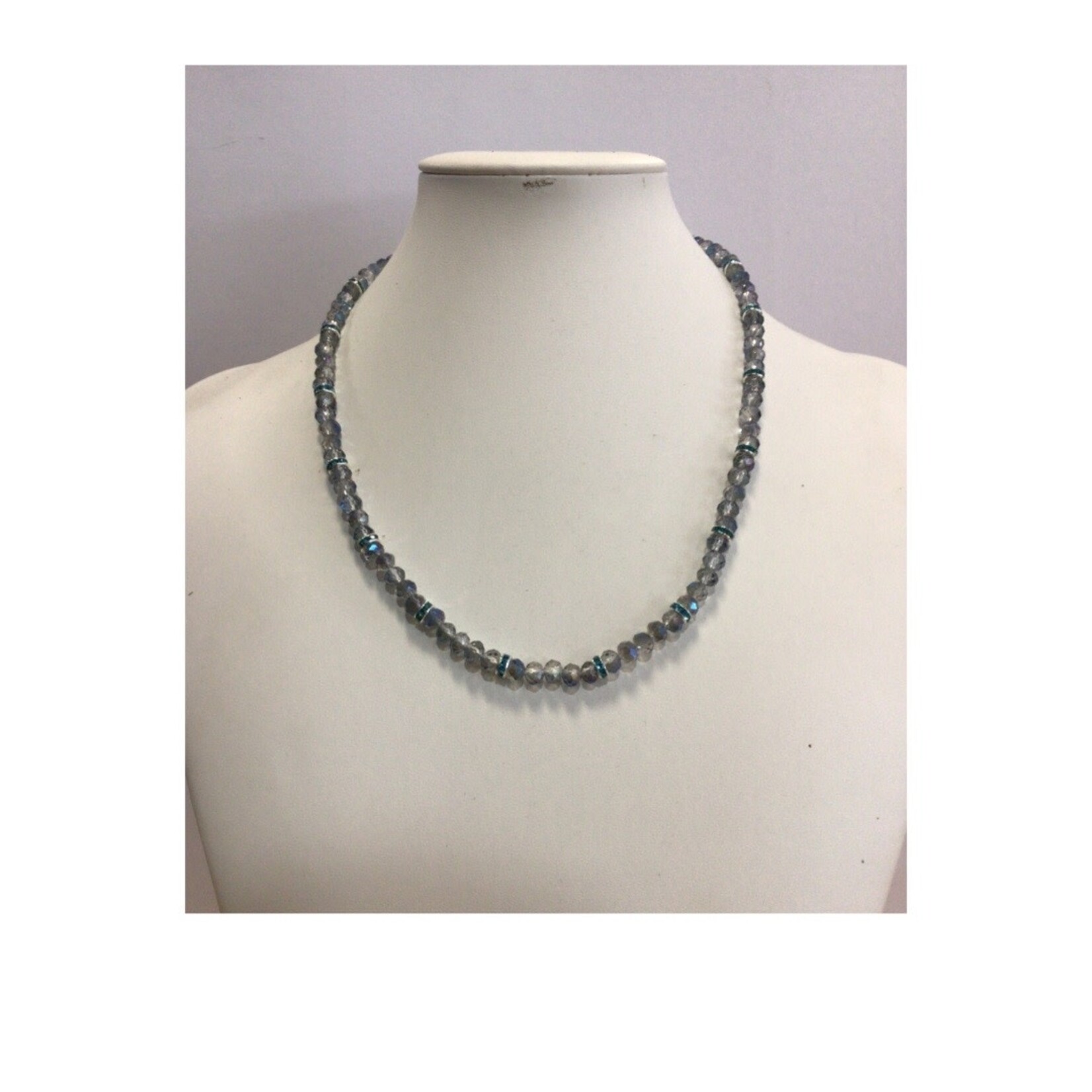 OPO Soft Blue & Aqua Crystal Bead Necklace