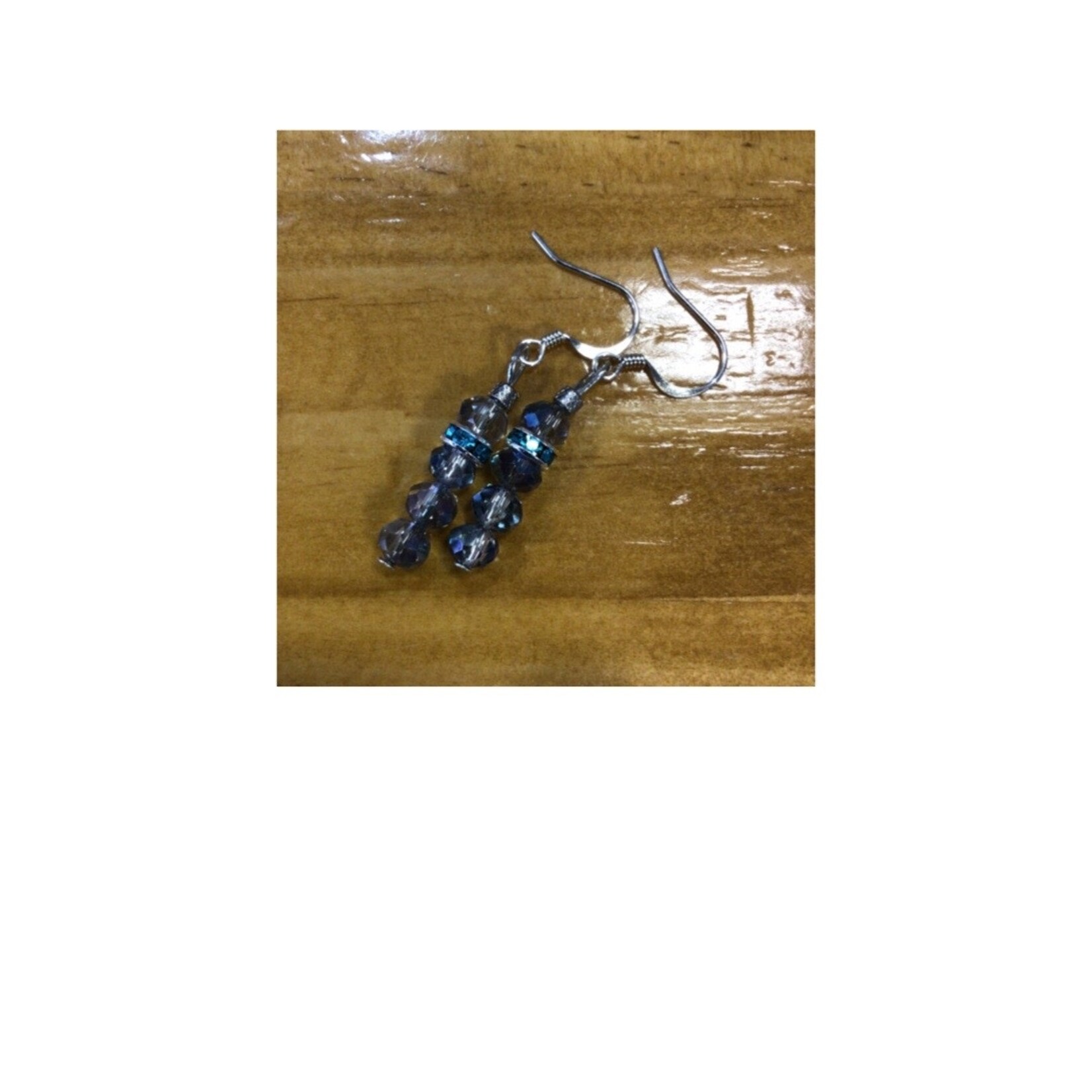 OPO Soft Blue & Aqua Crystal Bead Earring