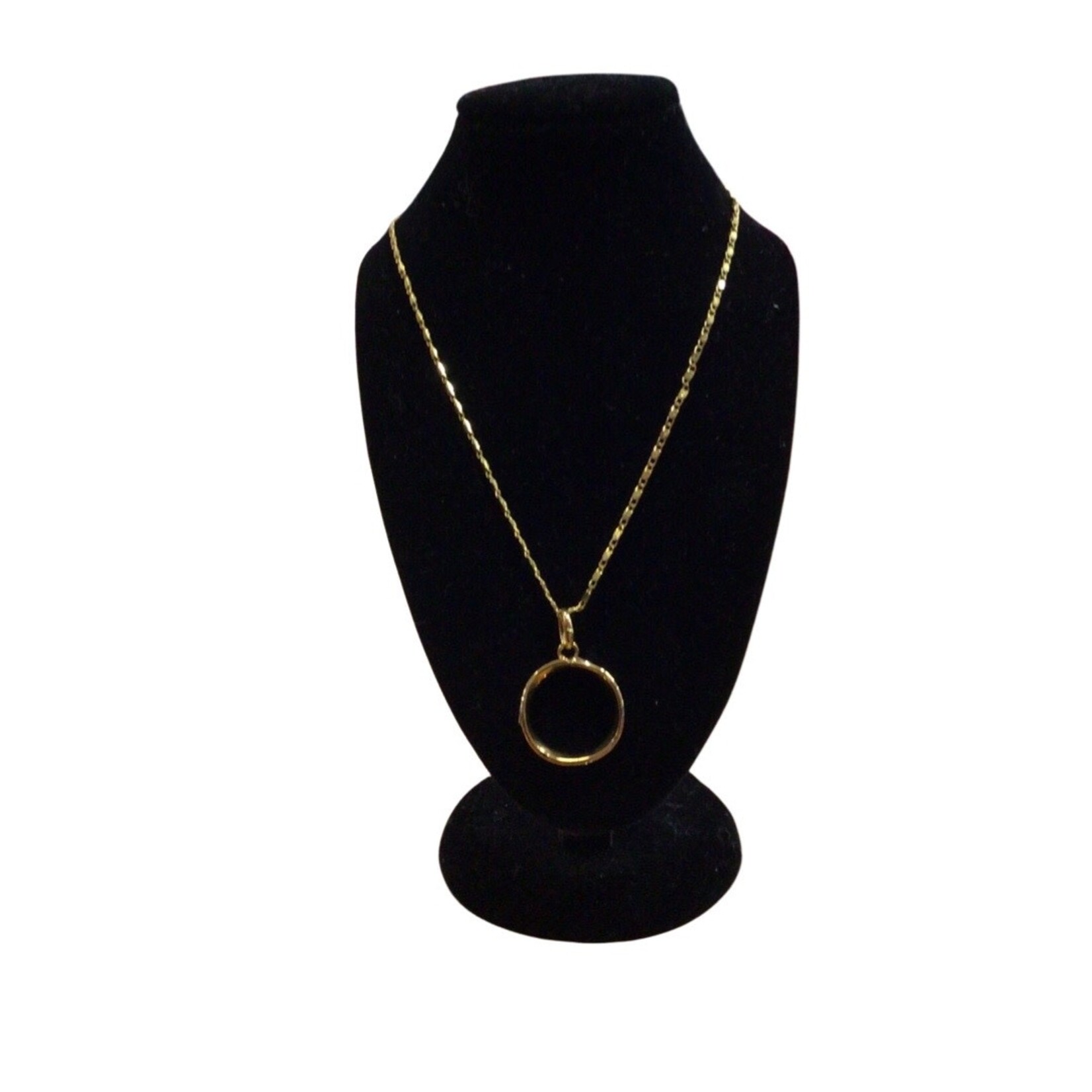 Trend Jewellery Gold Twisted Ring Pendant Necklace
