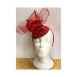 OPO Red Glady Flower Headband Fascinator