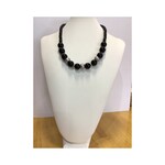 OPO Black & Silver Accent Beaded Necklace