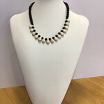 OPO Black & Cream Teardrops Necklace