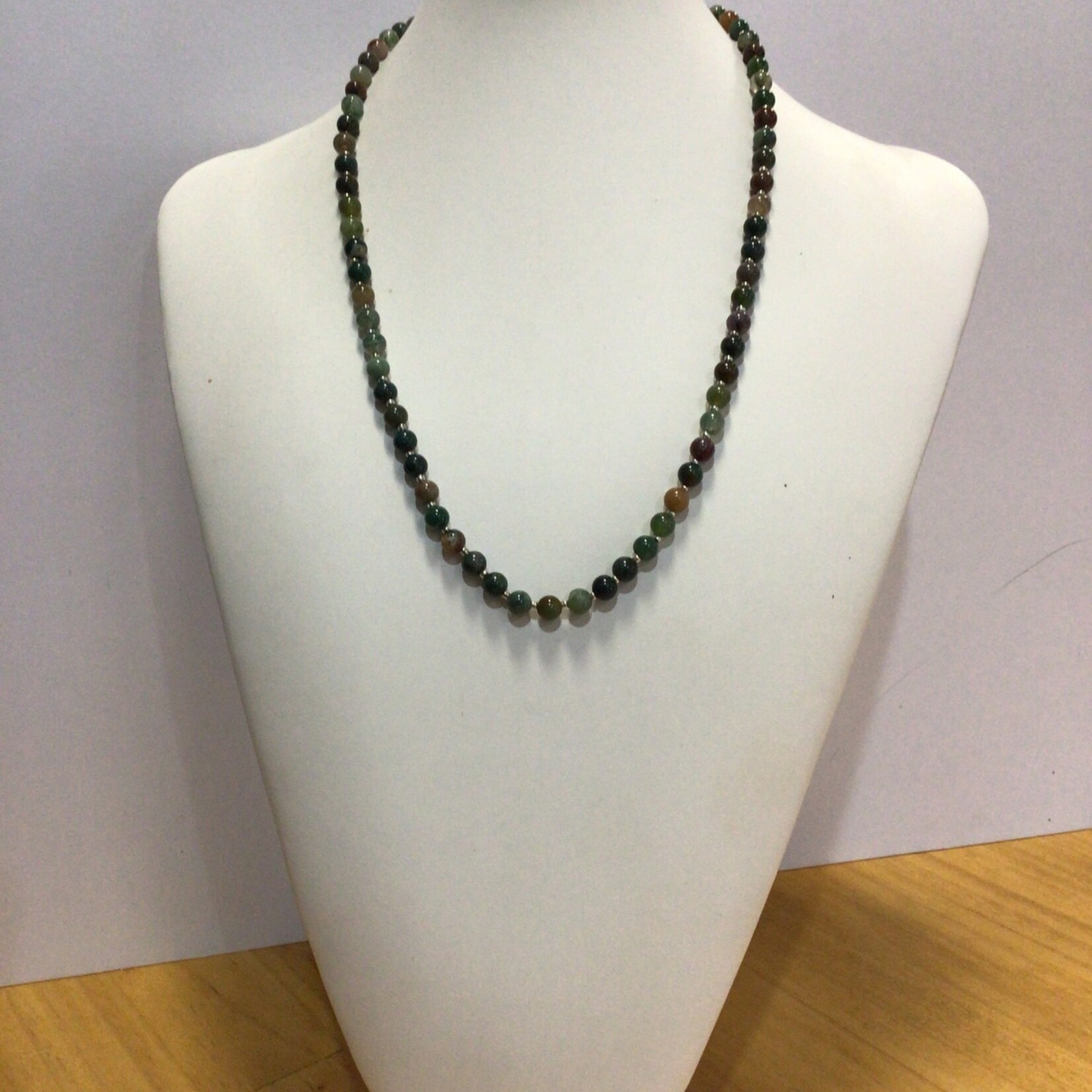 OPO Olive Green Shades Gemstone Necklace