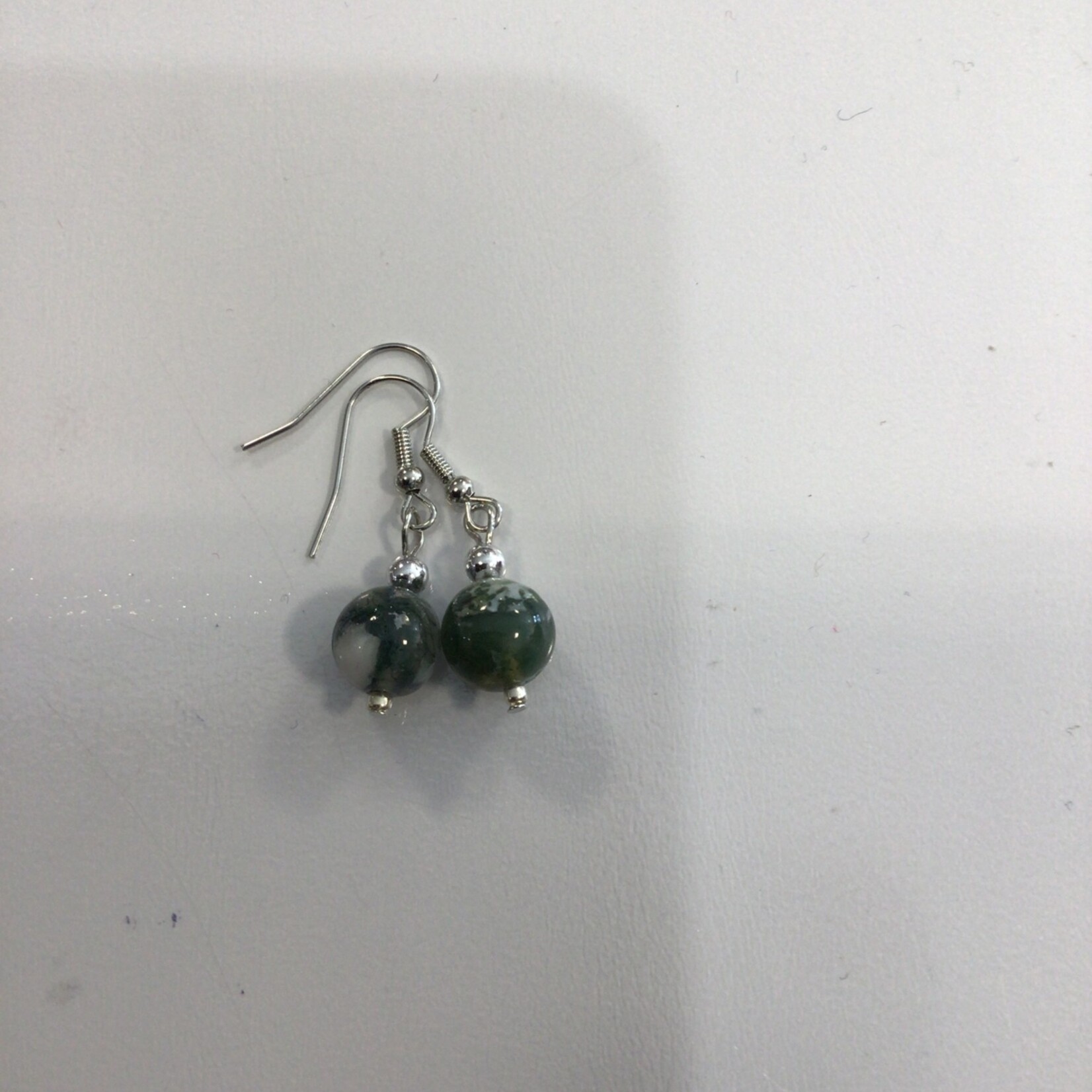 OPO Olive Gem Hook Earrings