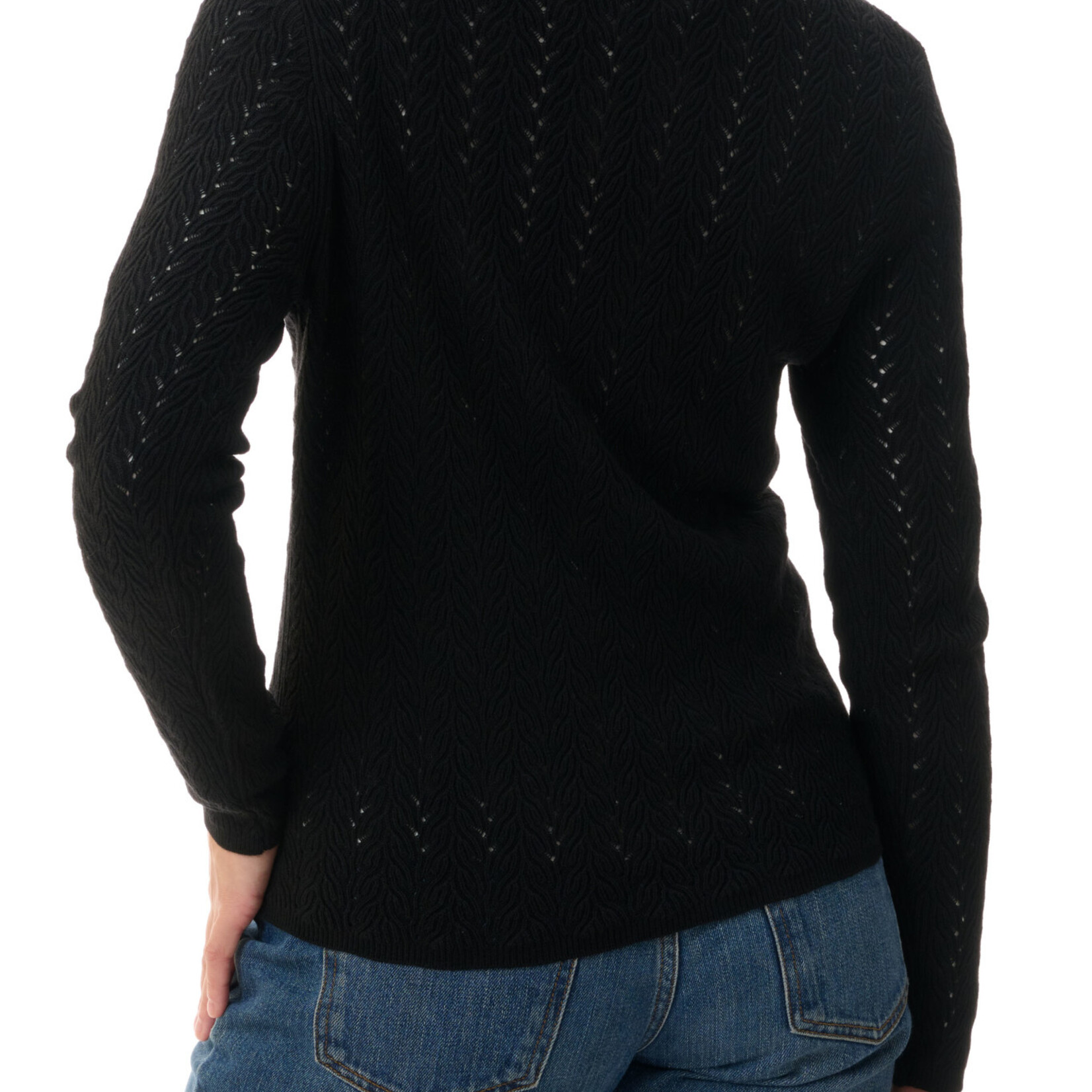 Slade Black All Over Cable Knit Jumper