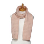 Taylor Hill Peach Cable Knit Scarf