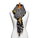 Taylor Hill Black Two Tone Spotted Scarf