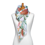 Taylor Hill White Native Australian Floral Scarf