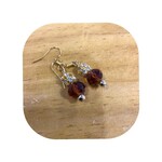 OPO Brown & Crystal Beaded Earrings