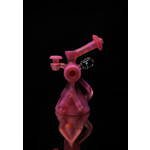 Bowman Glass Quad Cycler Pink/Orange Sandblasted