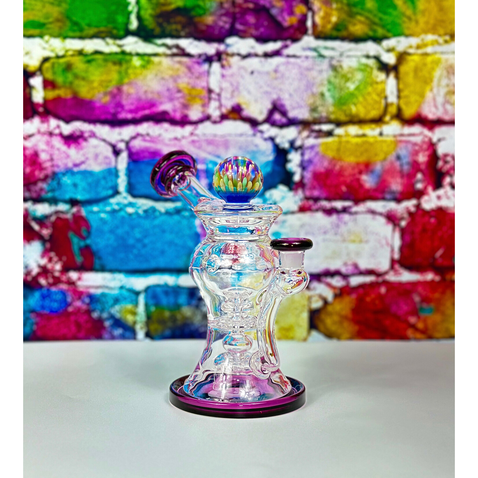 Bc Glass Interloop Gold Amathyst