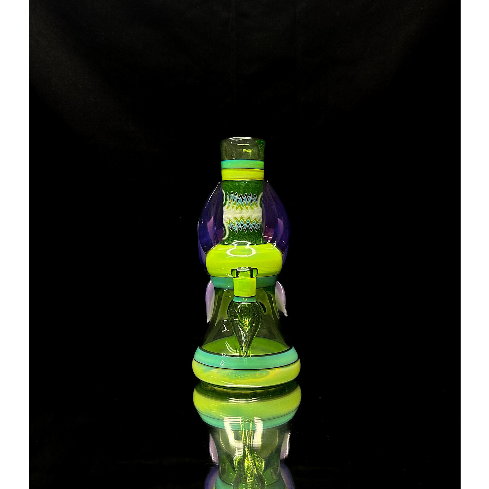 Blossom Glass Butterfly Rig Green/Purple