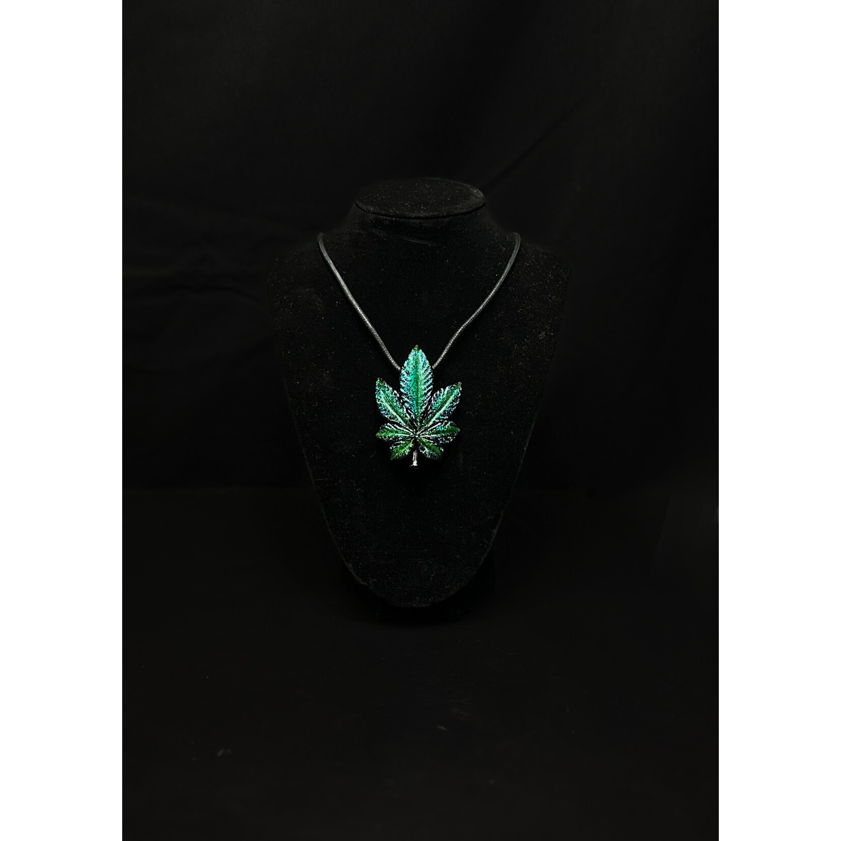 Blossom Glass Leaf Pendent Dichro