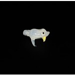 Niko Cray Snake Head Pendent White