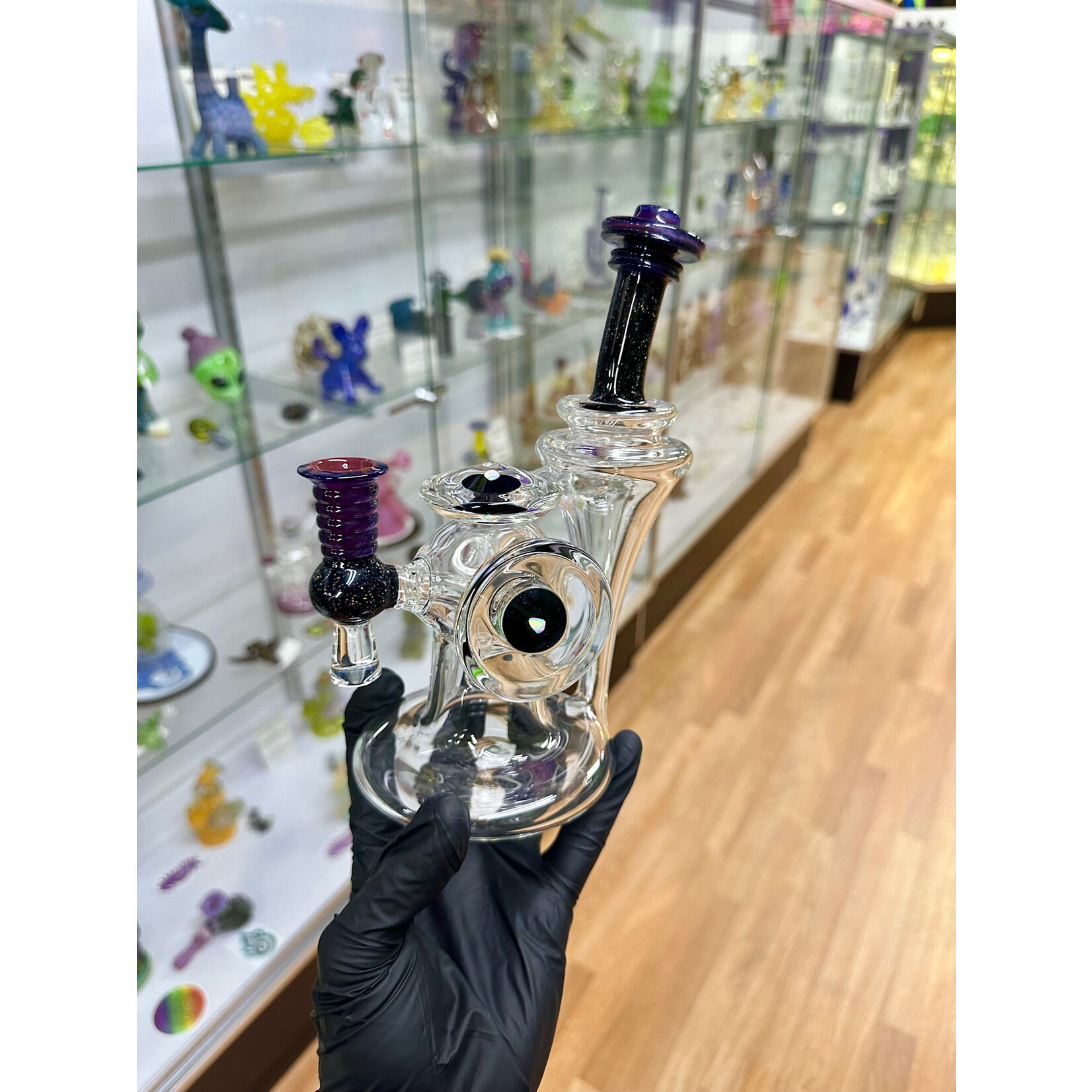 Tons of Fun Front Butt Clear/ Afro Blue Satin