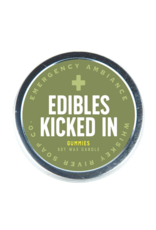 Edibles Kicked In Tin Candle