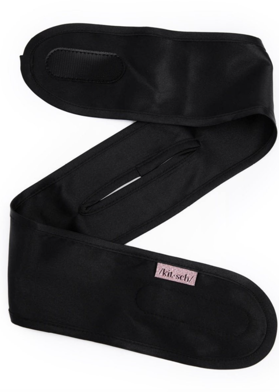 Kitsch Black Satin Sleep Headband