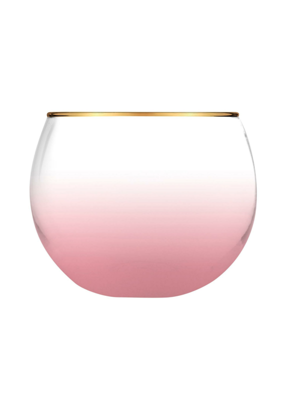 Roly Poly Glass-Pink