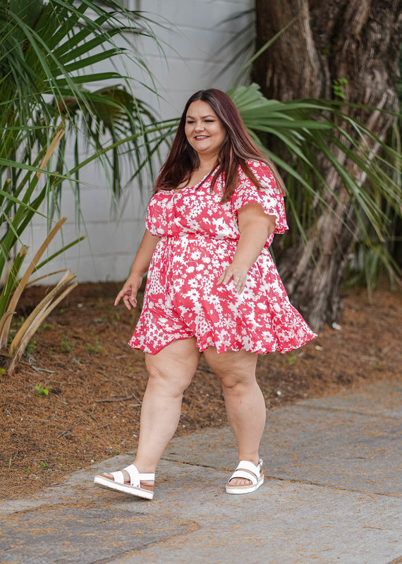 The Kennedy Floral Romper Curve
