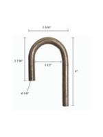 Rope Hook 3/8" Weld On (Brindle Hook)