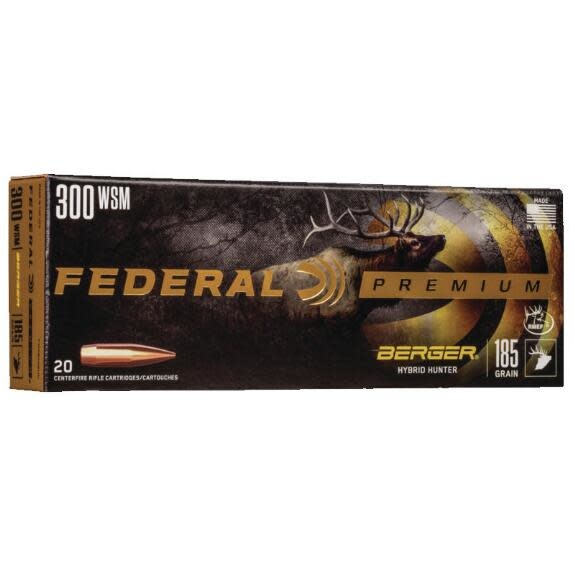 Federal Premium Berger Hybrid Hunter 300 Win Mag 185 gr. Ammunitions