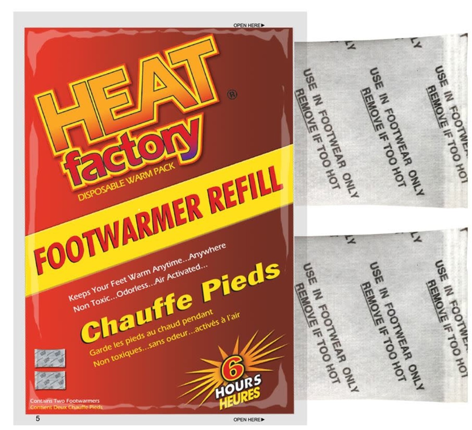 Heat Factory Disposable Foot Warmers, 1 Pair Outdoor Essentials