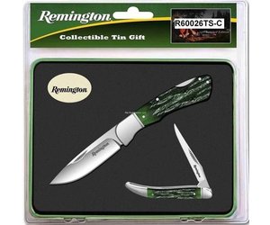 Buck Knives Remington Special Edition 2 Knife Gift Set in Tin 