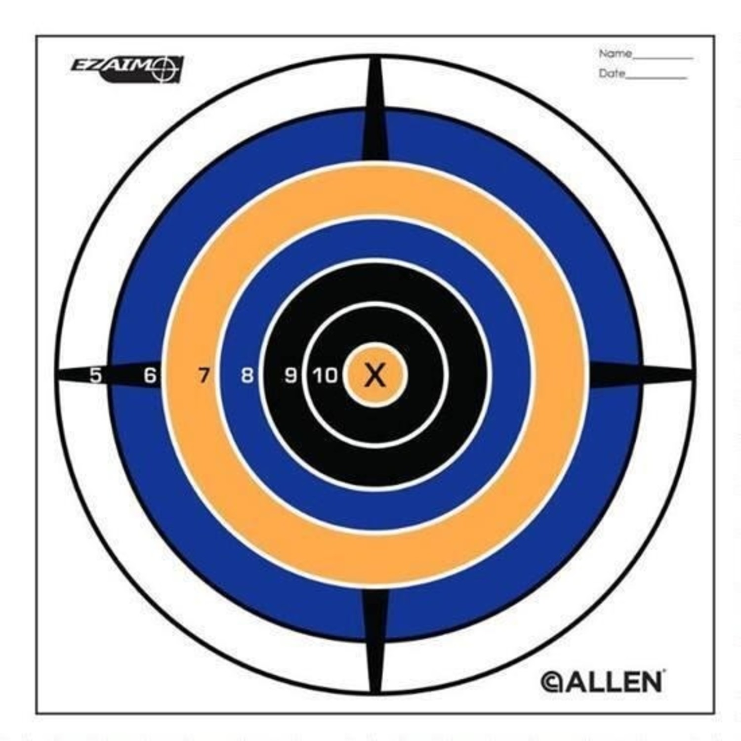 Allen 8x8" Bullseye Targets, 12/Pack Outdoor Essentials