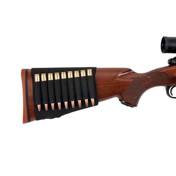 Allen Allen 206 Buttstock Shell Holder 9 Rounds Black Elastic