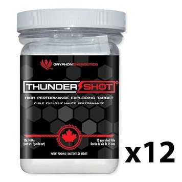 ThunderShot Gryphonenergetics Centerfire Exploding Target Case 12 x 1lb