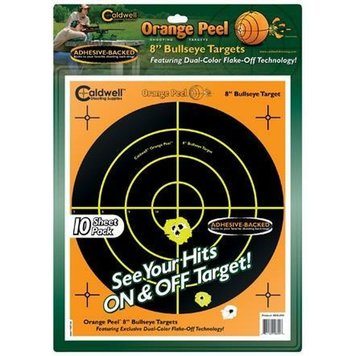 Caldwell Shooting Supplies Caldwell Orange Peel Bullseye 8" Target 10/Pack