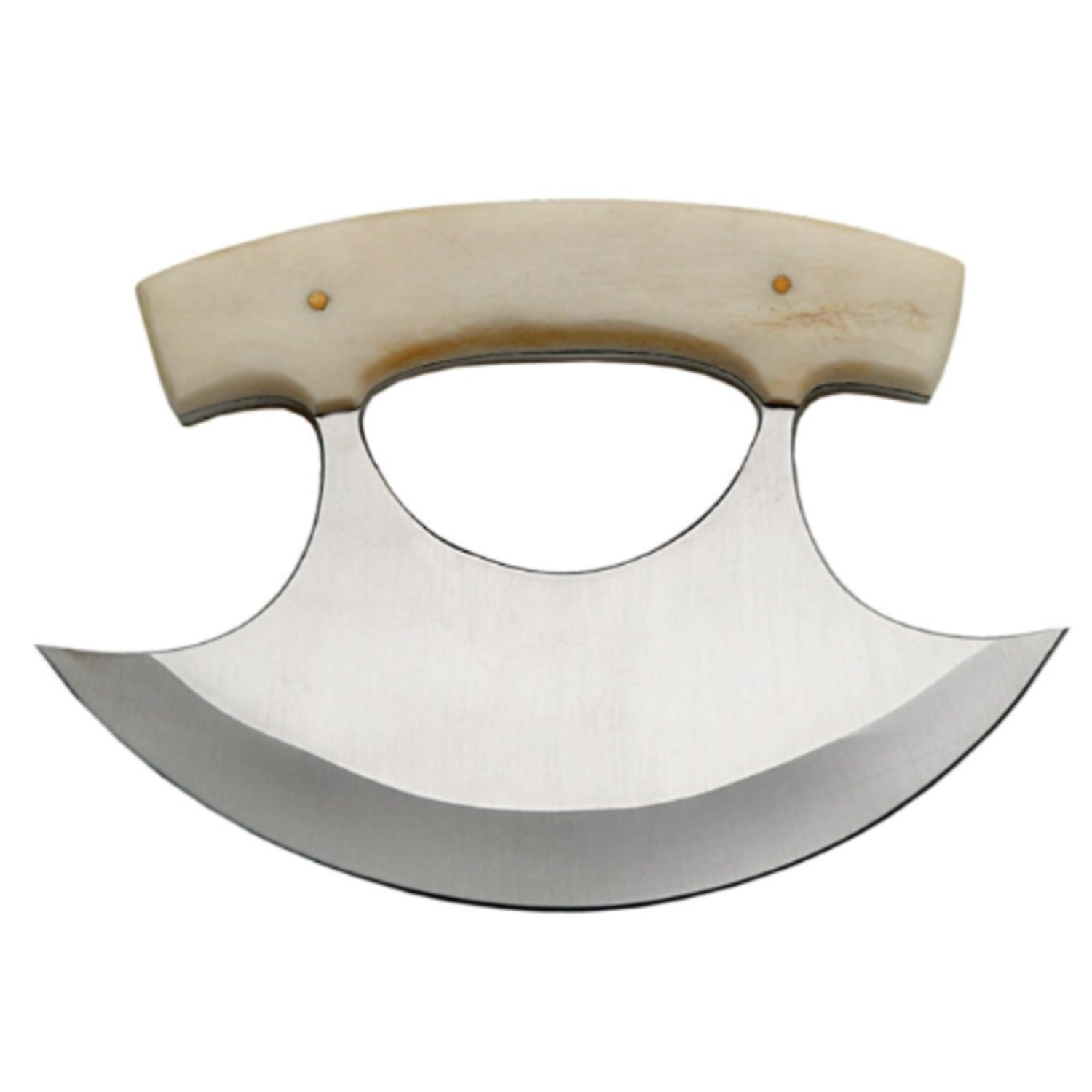 Ulu BONE Handle Knife with Sheath Outdoor Essentials