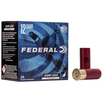 Federal Ammunition Federal Game Shok High Brass 12 Gauge 2 3/4" Lead Shot 1 1/4Oz